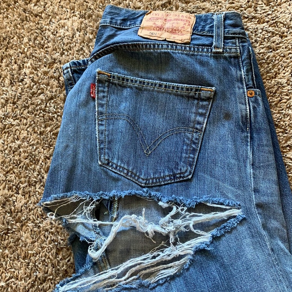 Vintage, repurposed 501 Levi’s